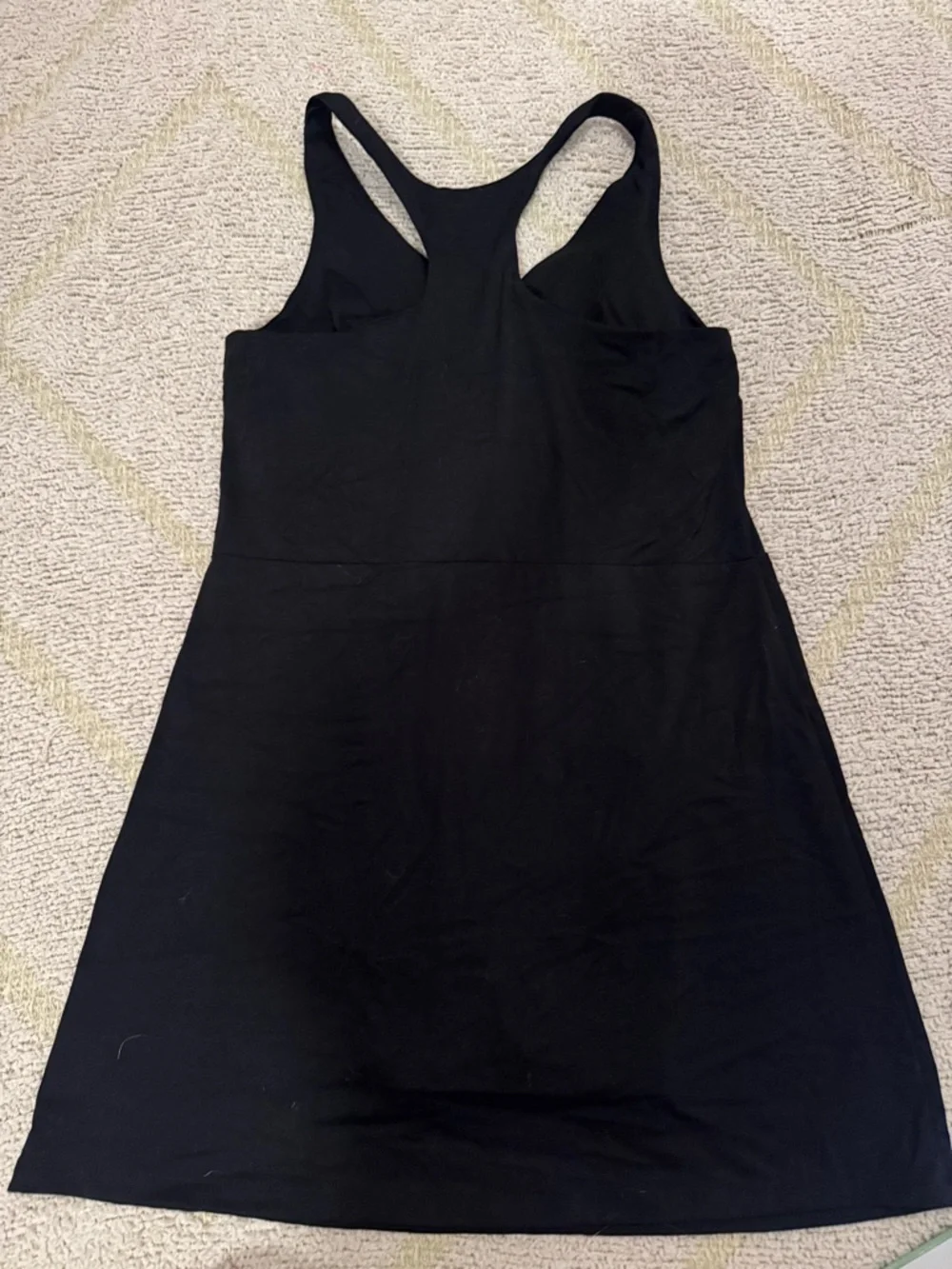Soma 24/7 Black Racerback Lounge Dress Size Small Soft Stretch - Picture 3 of 3
